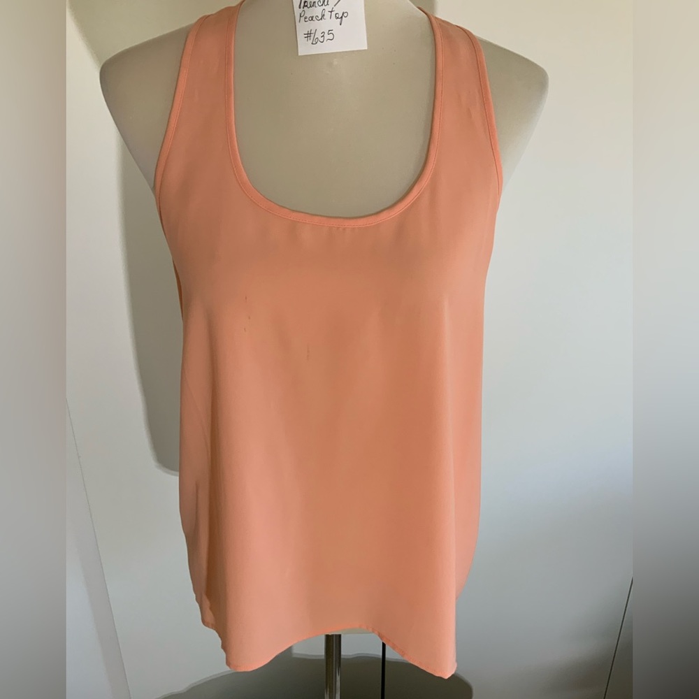 Frenchi - Peach sleeveless blouse.  Size M